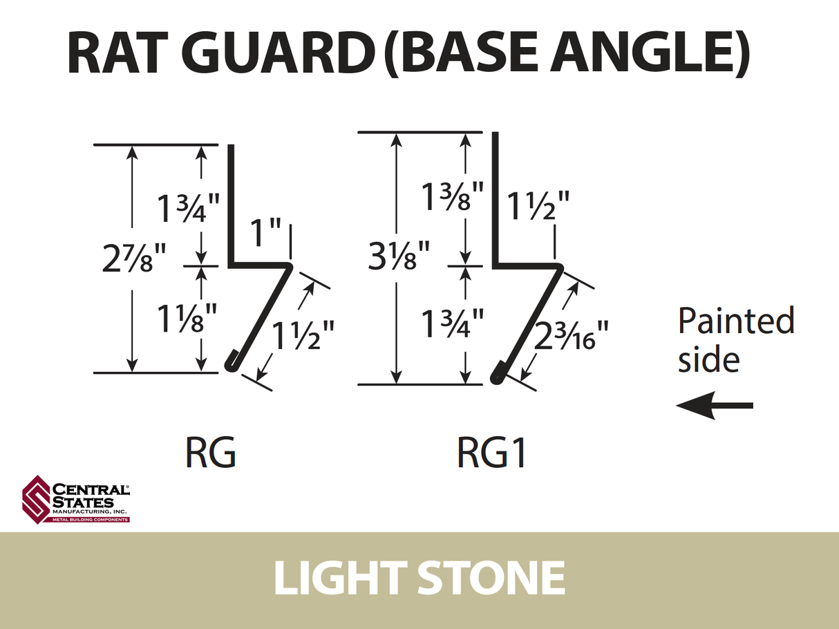 Base Angle 10'2" - 29 ga. -  CSM Trim