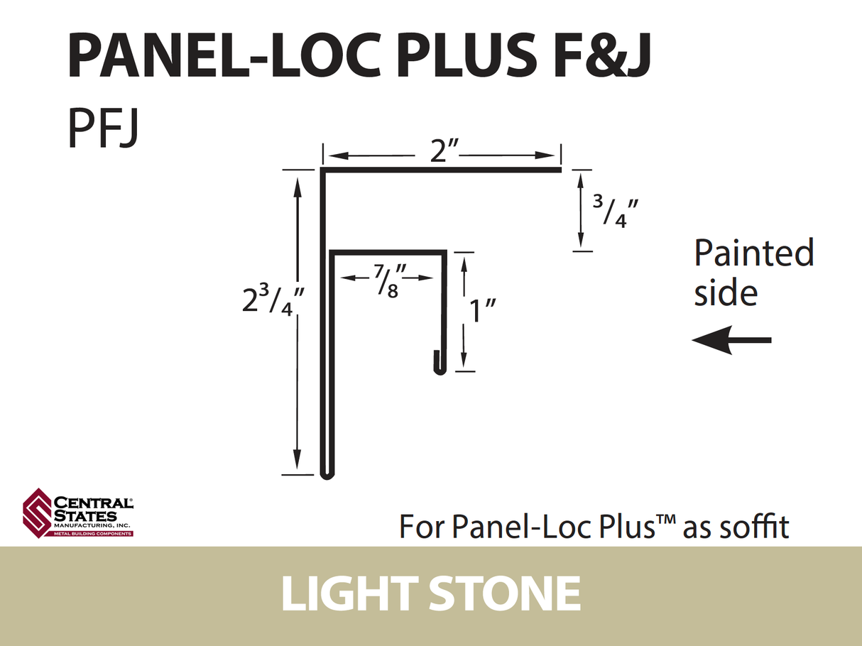 Panel-Loc Plus™ C&T Trim 10'2" - 29 ga.
