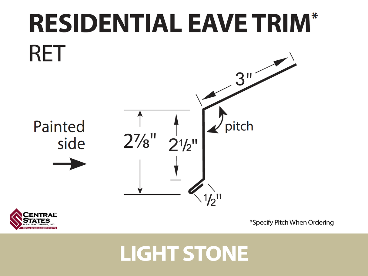 Residential Eave 10'2" - 29 ga.