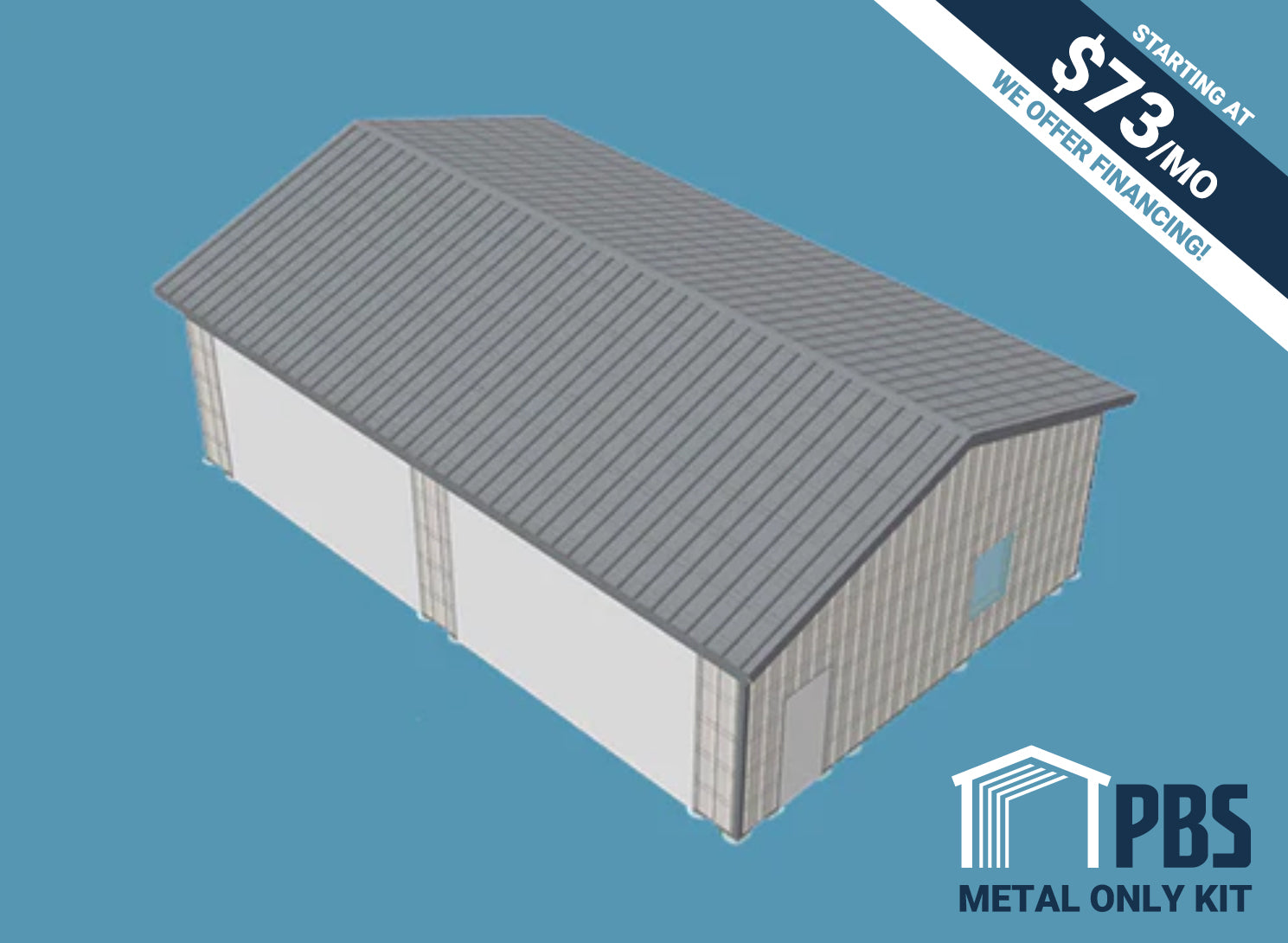 Pole Building Exterior Kit - 26x40x11 (METAL ONLY)