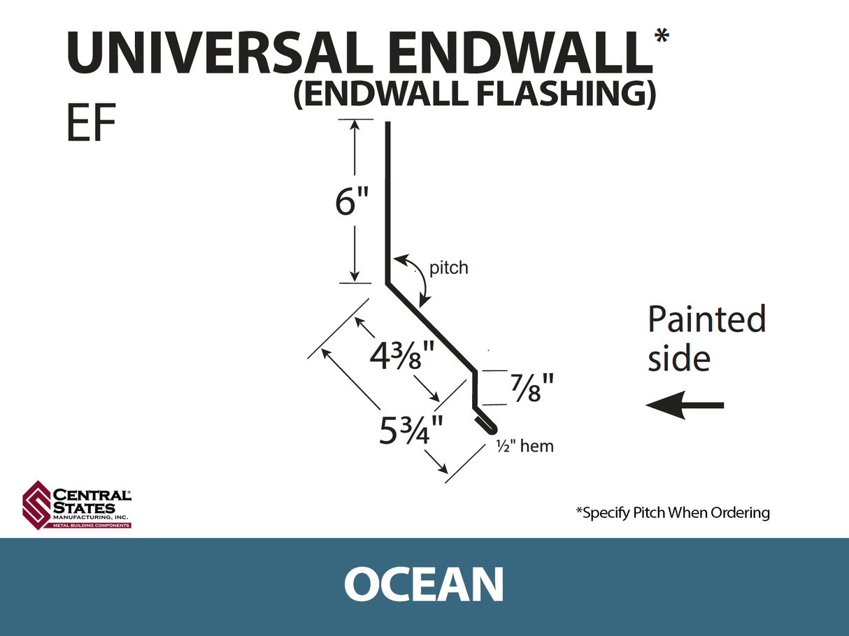 Universal Endwall 10'2" - 29 ga.