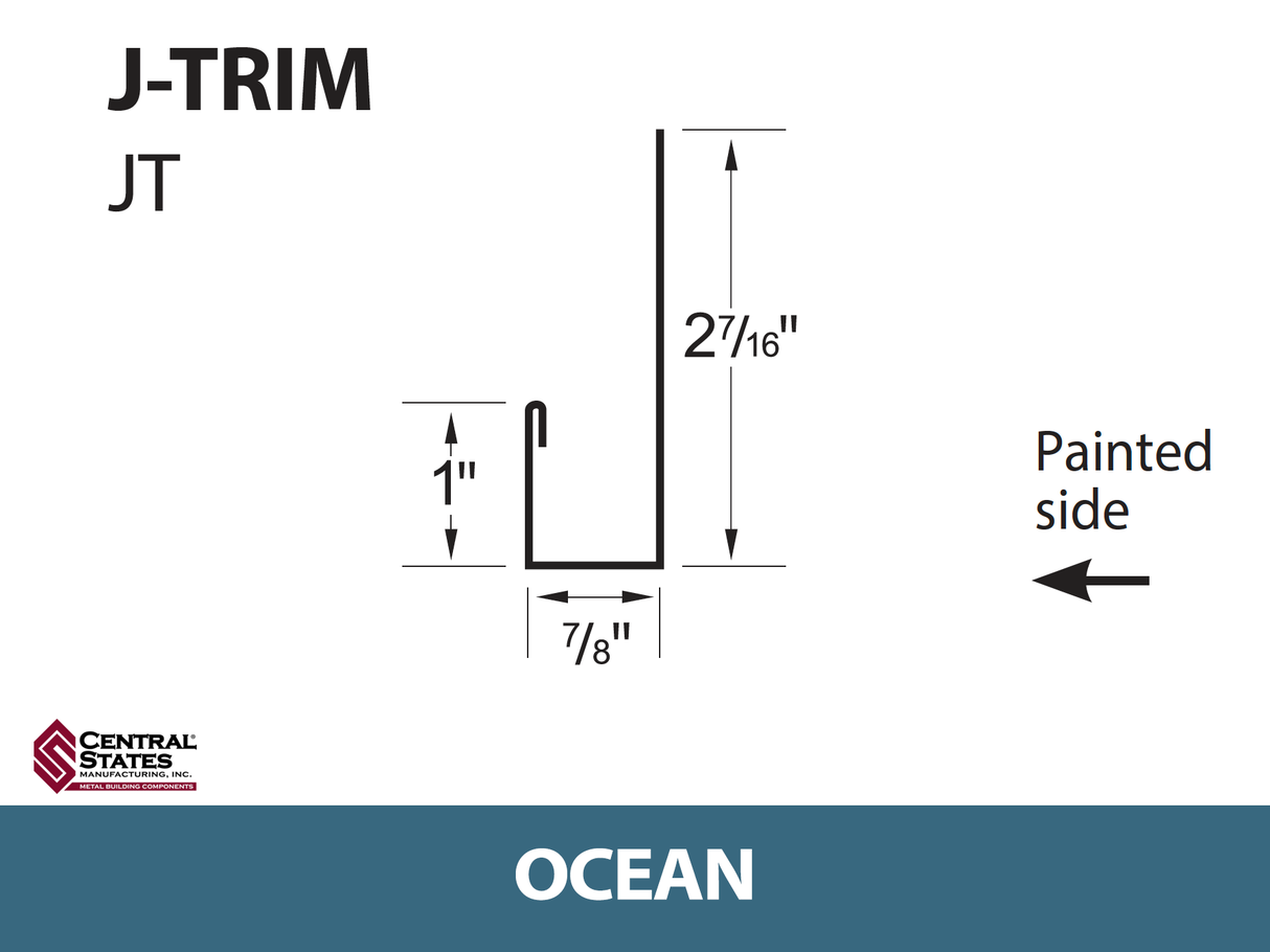 J-Channel 10'2" - 29 ga.
