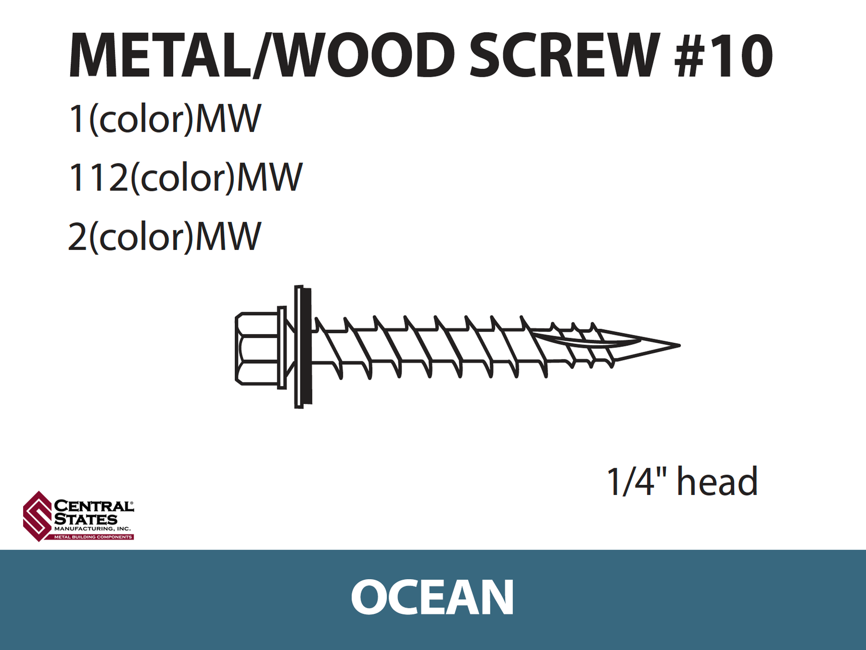 #10 Wood Screw - 250 qty