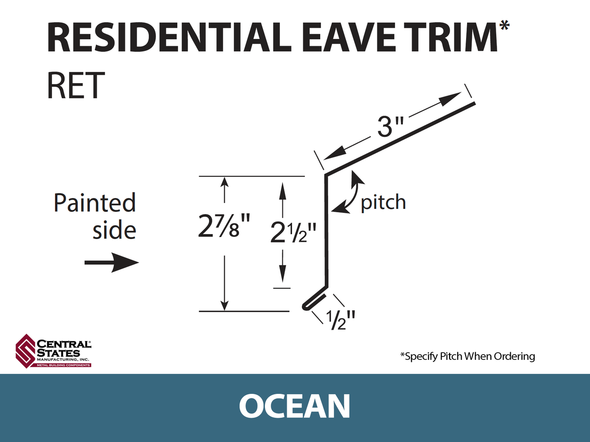 Residential Eave 10'2" - 29 ga.