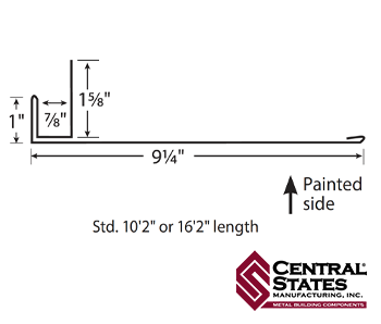 Overhead Door Trim (Various Lengths) - 29 ga.