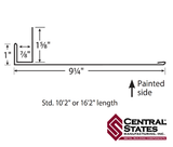 Overhead Door Trim (Various Lengths) - 29 ga.