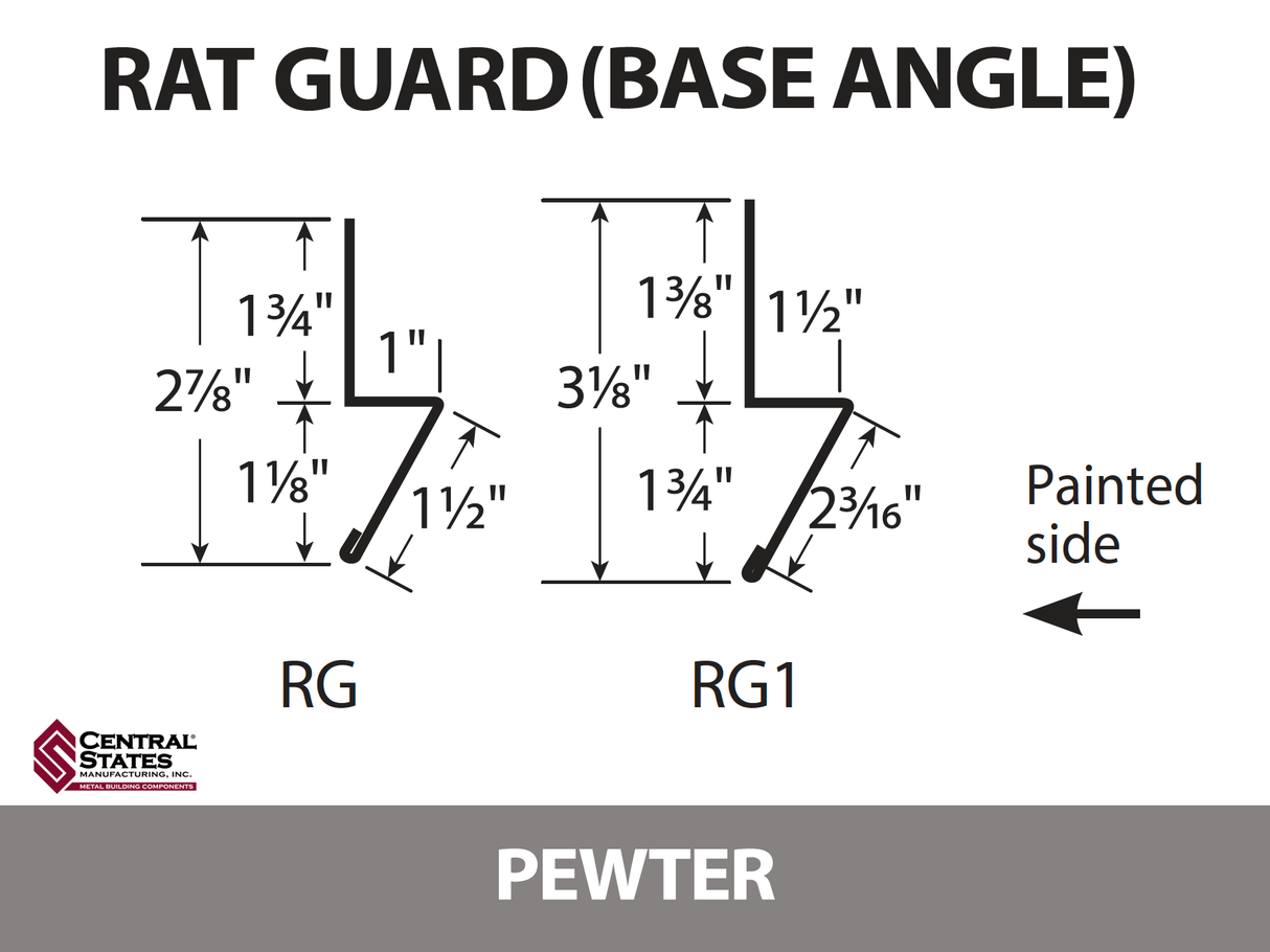 Base Angle 10'2" - 29 ga. -  CSM Trim