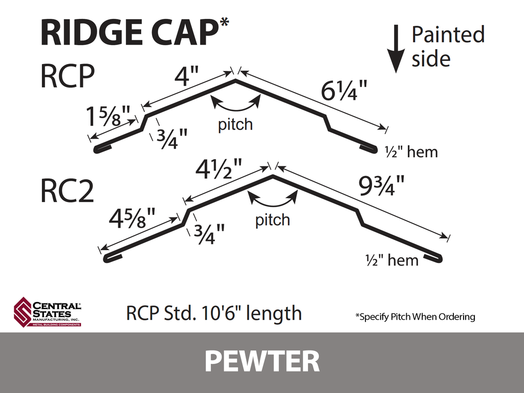 Double Ridge Caps 10'6