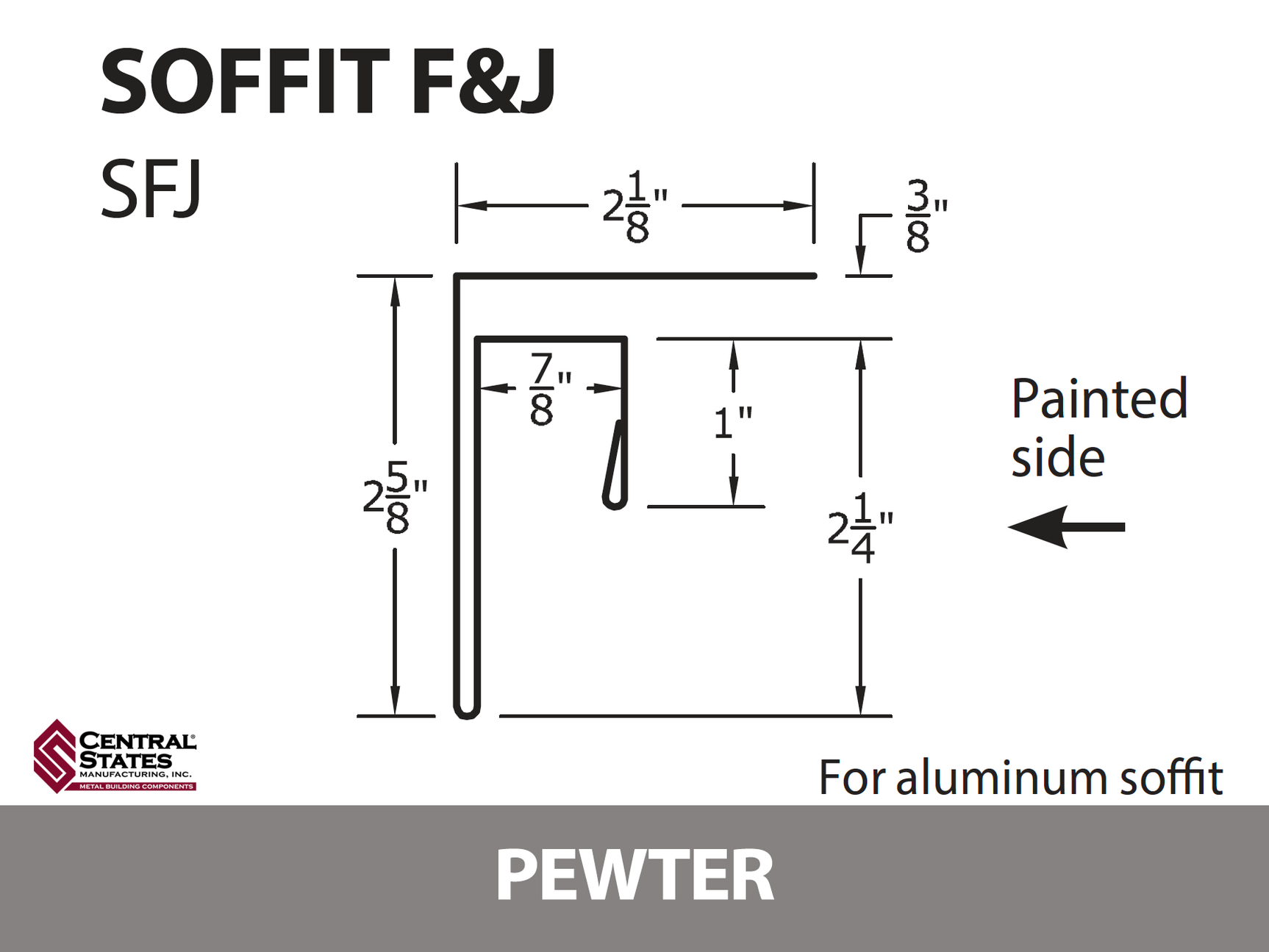 Soffit F&J Channel