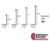 Post Trim 10'2" - 29 ga. (Various Widths)