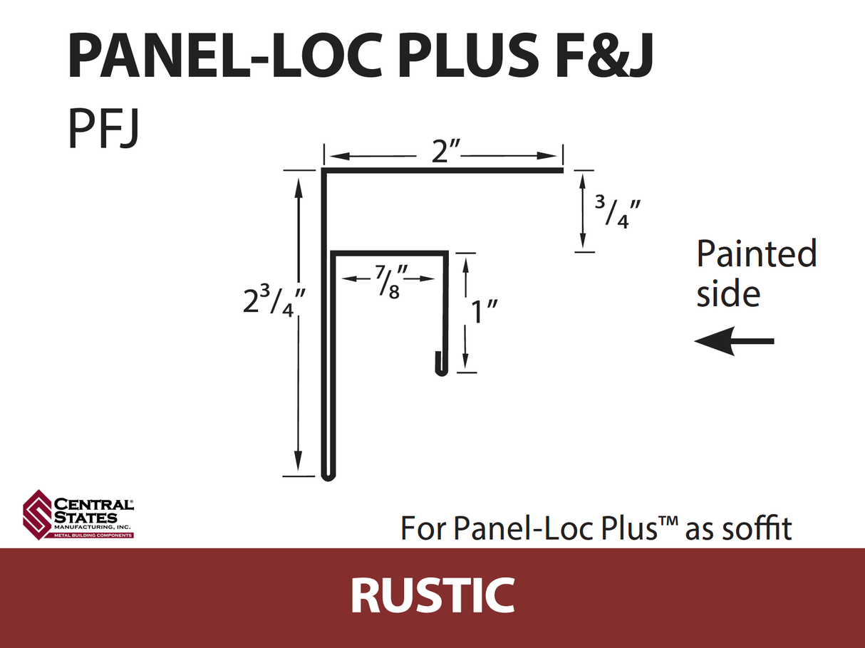 Panel-Loc Plus™ C&T Trim 10'2" - 29 ga.