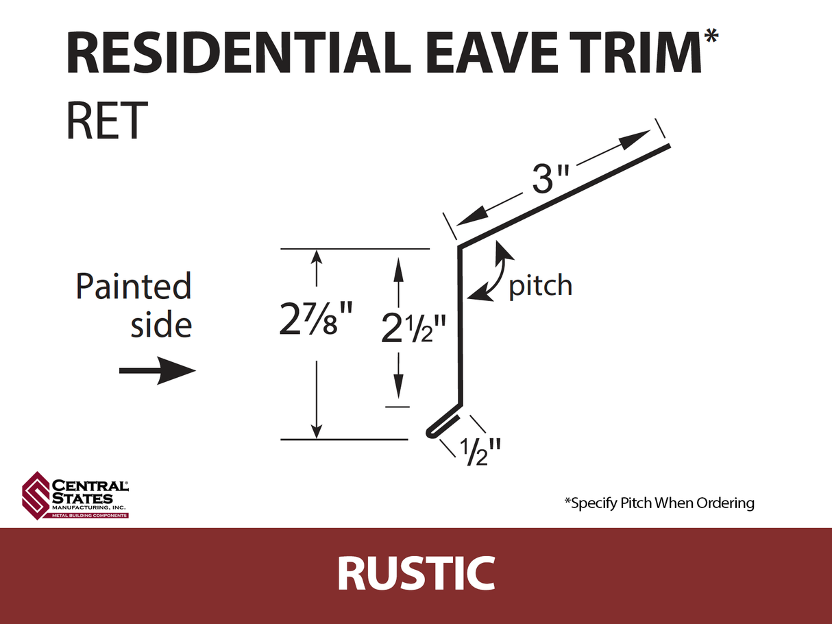 Residential Eave 10'2" - 29 ga.