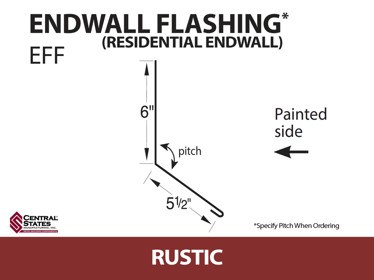 Endwall Flashing - Residential Endwall 10'2" - 29 ga.