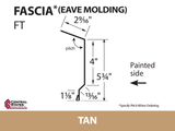 Eave Molding 10'2" - Fascia - 29 ga.