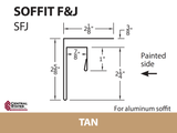 Soffit F&J Channel 10'2" - 29 ga.