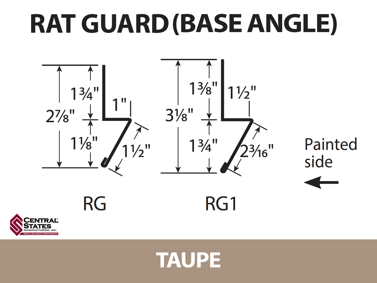 Base Angle 10'2" - 29 ga. -  CSM Trim