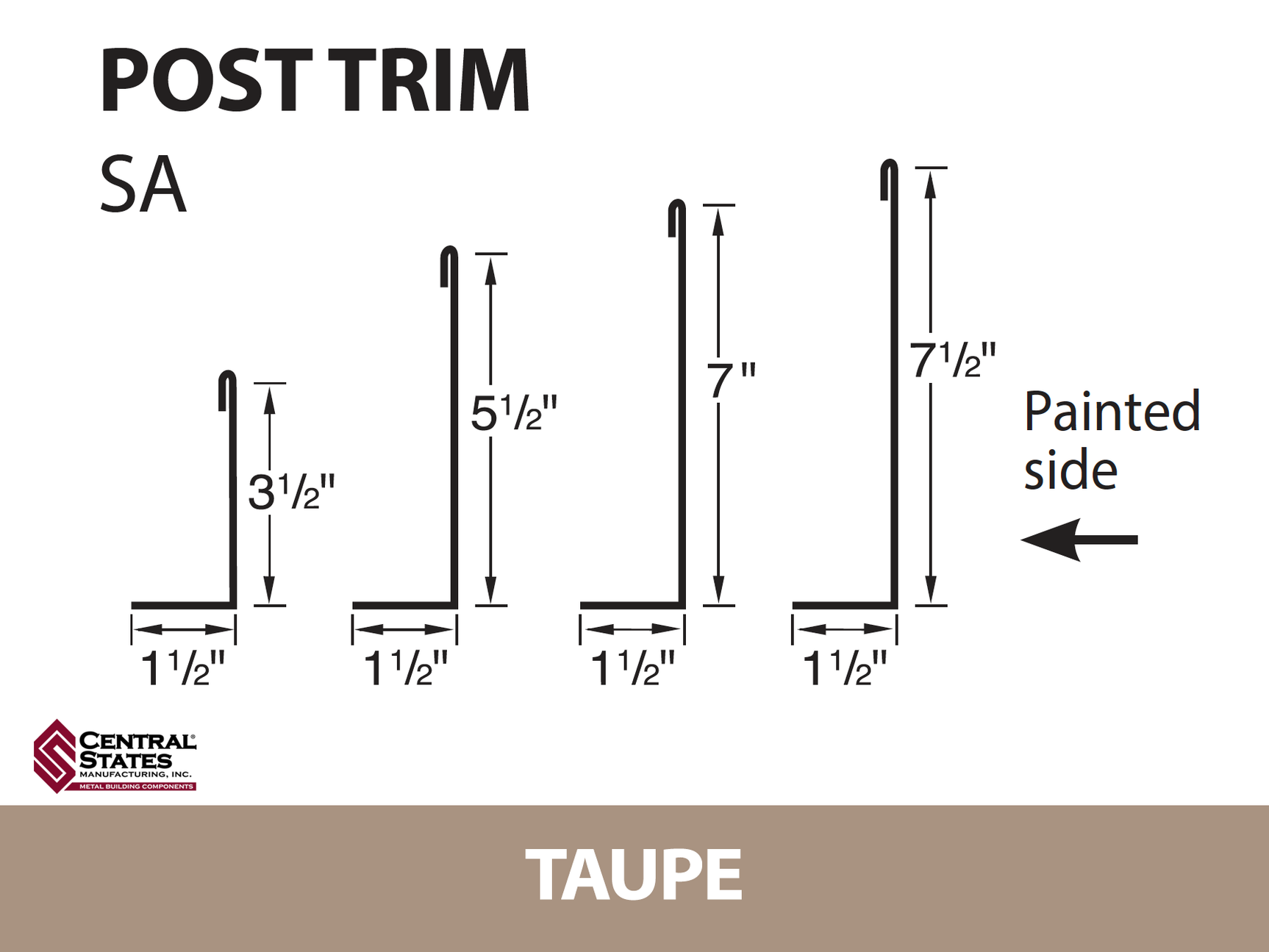 Post Trim (Various Widths)