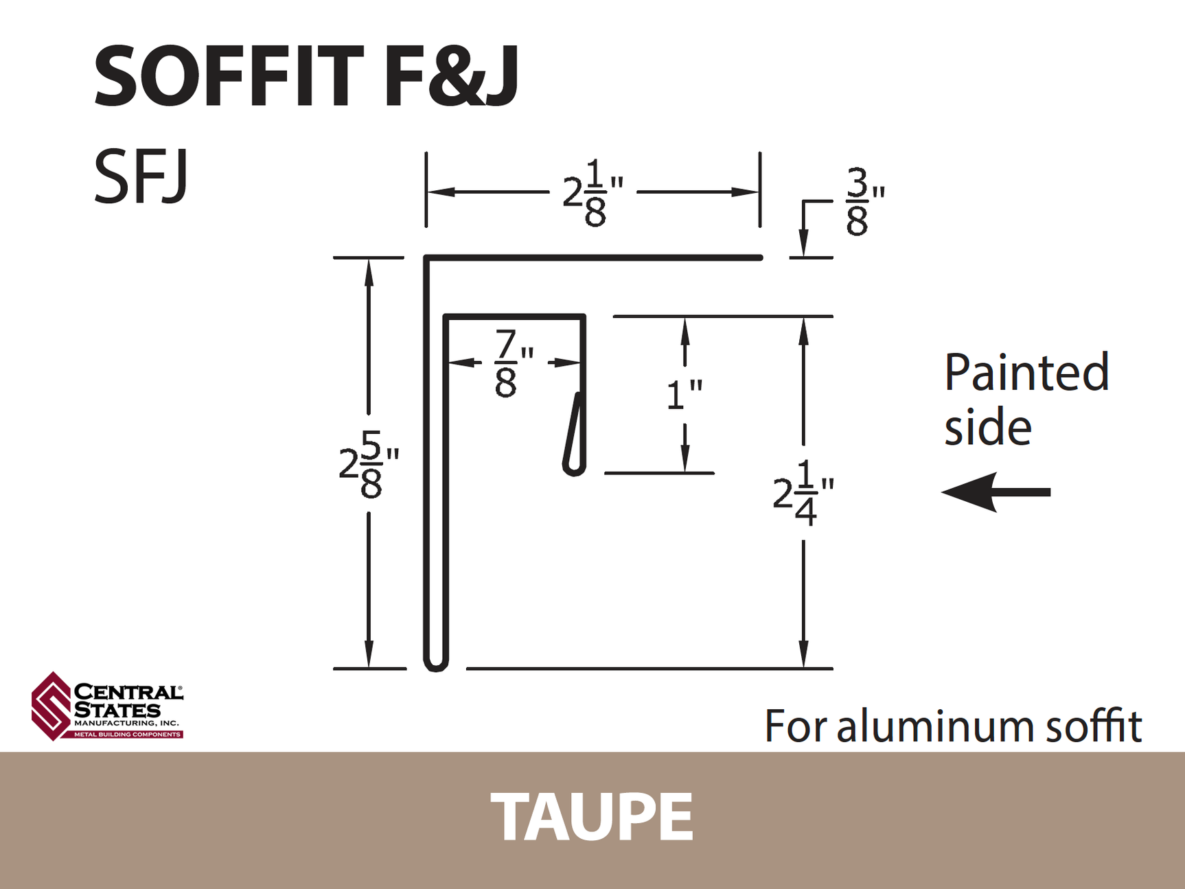Soffit F&J Channel