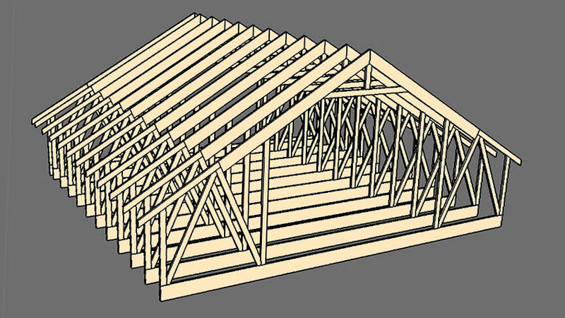 Attic Truss - 8/12 (Various Sizes)